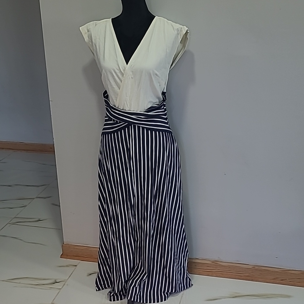Chic Striped Maxi Dress